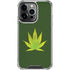 Marijuana Leaf Light Green iPhone 16 Pro Clear Case